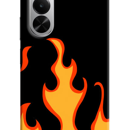 Fired Up – Black Realme P4x 5G Hard Case Back Cover by Casekaro