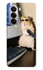 Hacker Hamster Realme P4x 5G Hard Case Back Cover by Casekaro