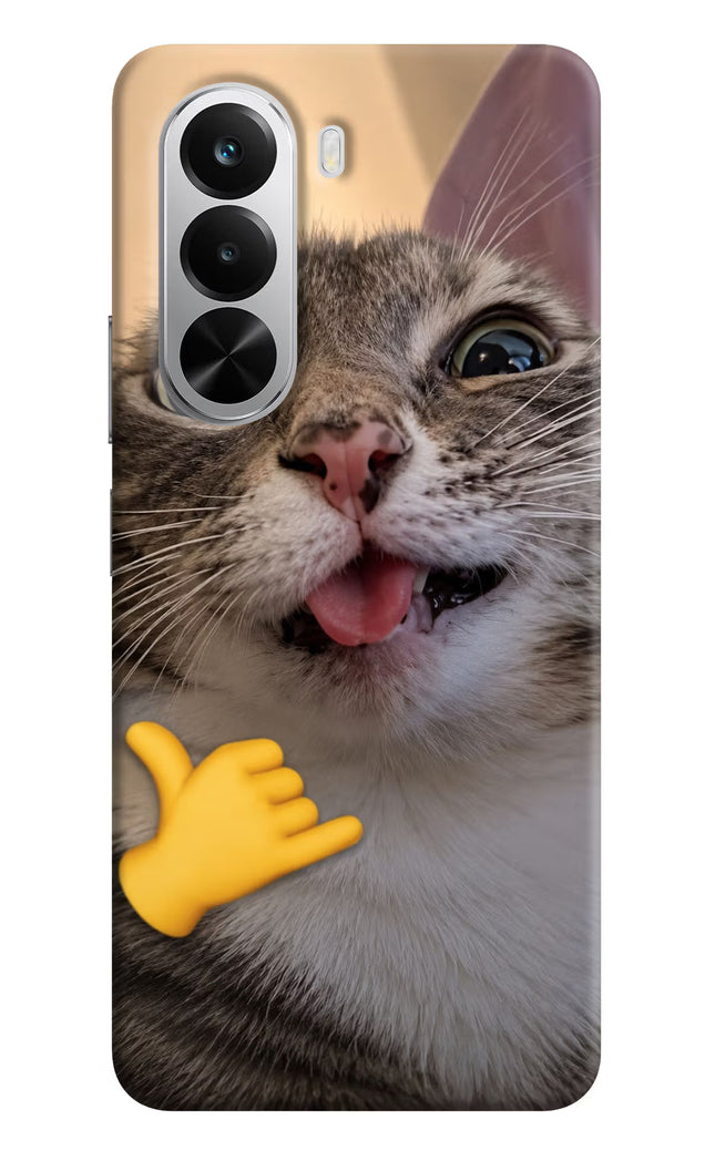 Silly Cat Call Realme P4x 5G Hard Case Back Cover by Casekaro