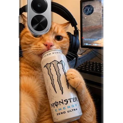 Gamer Cat Energy Realme P4x 5G Hard Case Back Cover by Casekaro