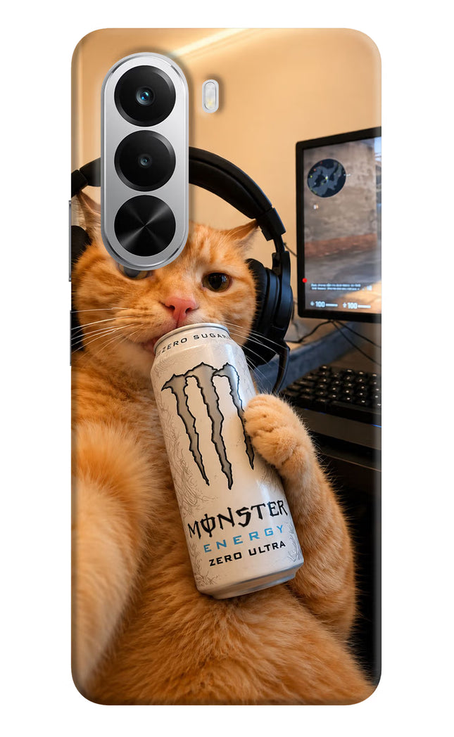 Gamer Cat Energy Realme P4x 5G Hard Case Back Cover by Casekaro