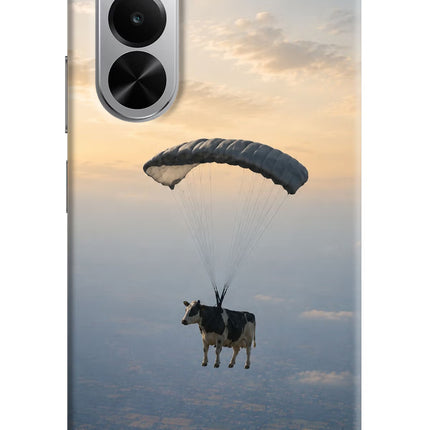 Skydiving Cow Realme P4x 5G Hard Case Back Cover by Casekaro