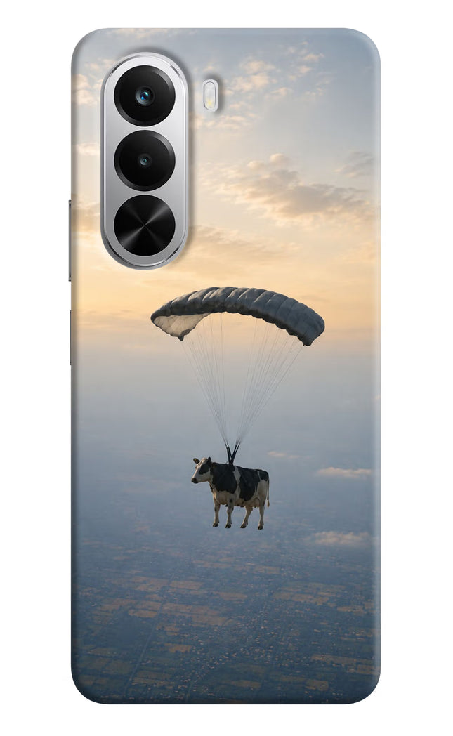 Skydiving Cow Realme P4x 5G Hard Case Back Cover by Casekaro