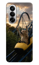 Rollercoaster Dog Realme P4x 5G Hard Case Back Cover by Casekaro