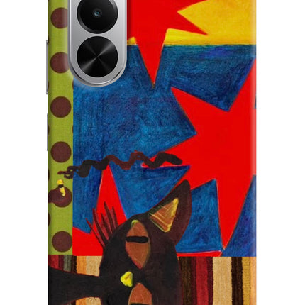 Pop Cat Realme P4x 5G Hard Case Back Cover by Casekaro
