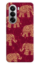 Maroon Elephant Realme P4x 5G Hard Case Back Cover by Casekaro