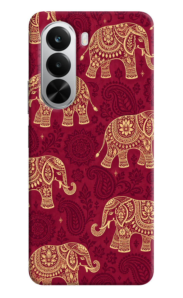 Maroon Elephant Realme P4x 5G Hard Case Back Cover by Casekaro