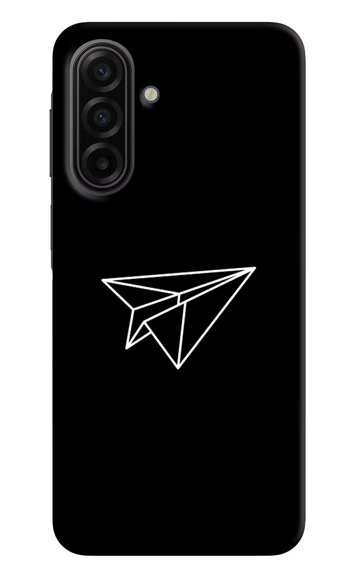 Paper Plane White Samsung F17 5G Hard Case Back Cover by Casekaro