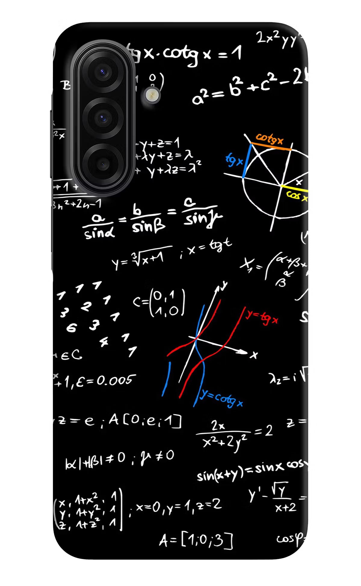 Mathematics Formula Samsung F17 5G Hard Case Back Cover by Casekaro