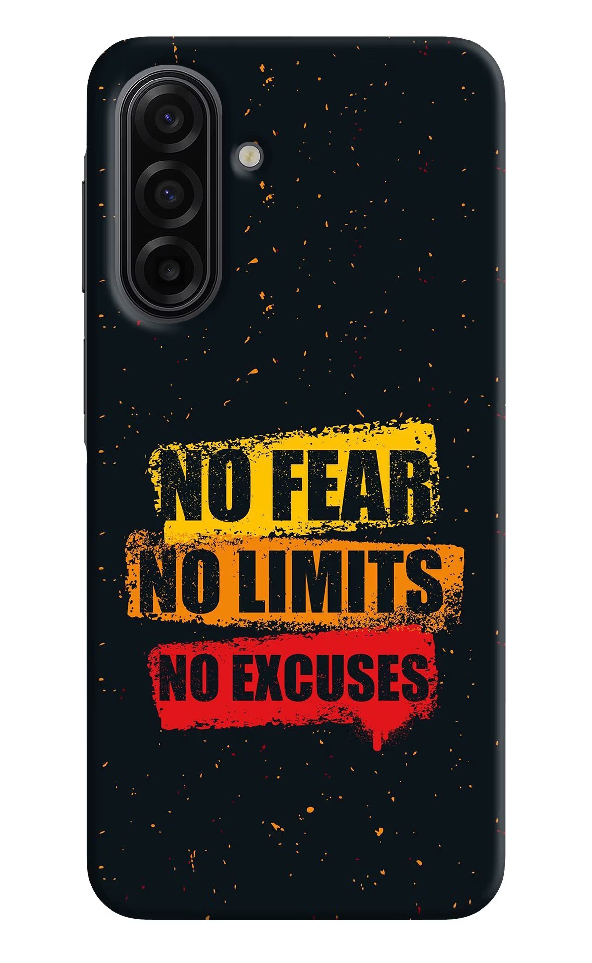 No Fear No Limits No Excuse Samsung F17 5G Hard Case Back Cover by Casekaro