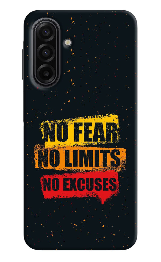 No Fear No Limits No Excuse Samsung F17 5G Hard Case Back Cover by Casekaro