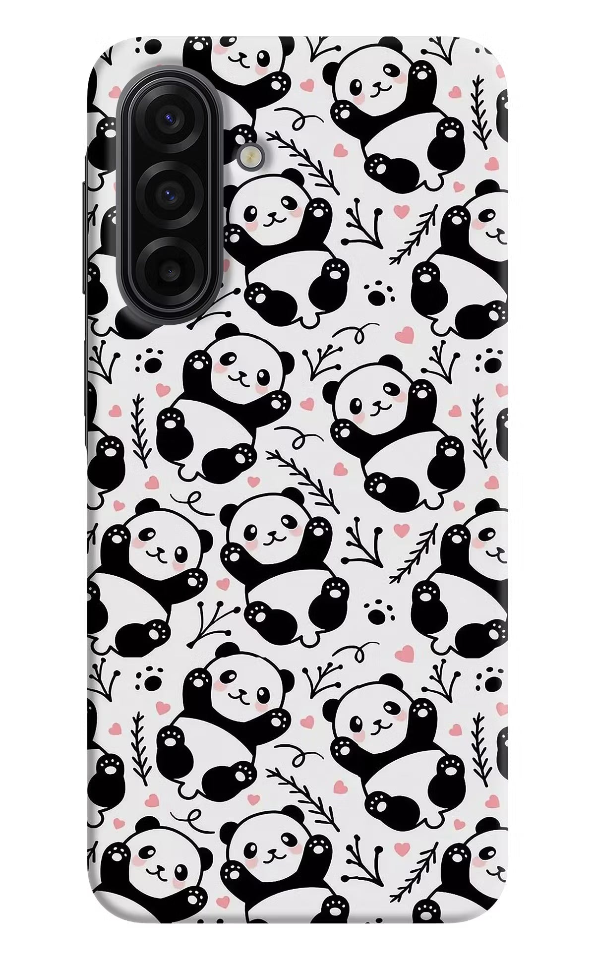 Cute Panda Samsung F17 5G Hard Case Back Cover by Casekaro