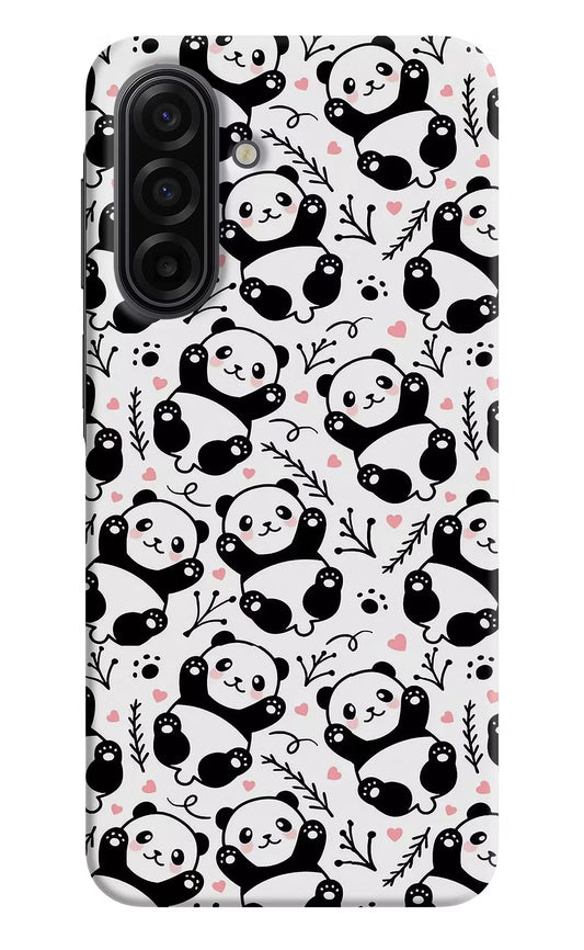 Cute Panda Samsung F17 5G Hard Case Back Cover by Casekaro
