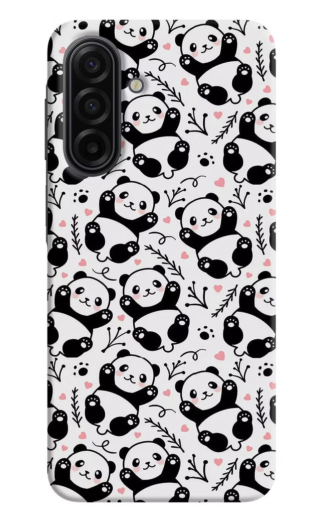 Cute Panda Samsung F17 5G Hard Case Back Cover by Casekaro