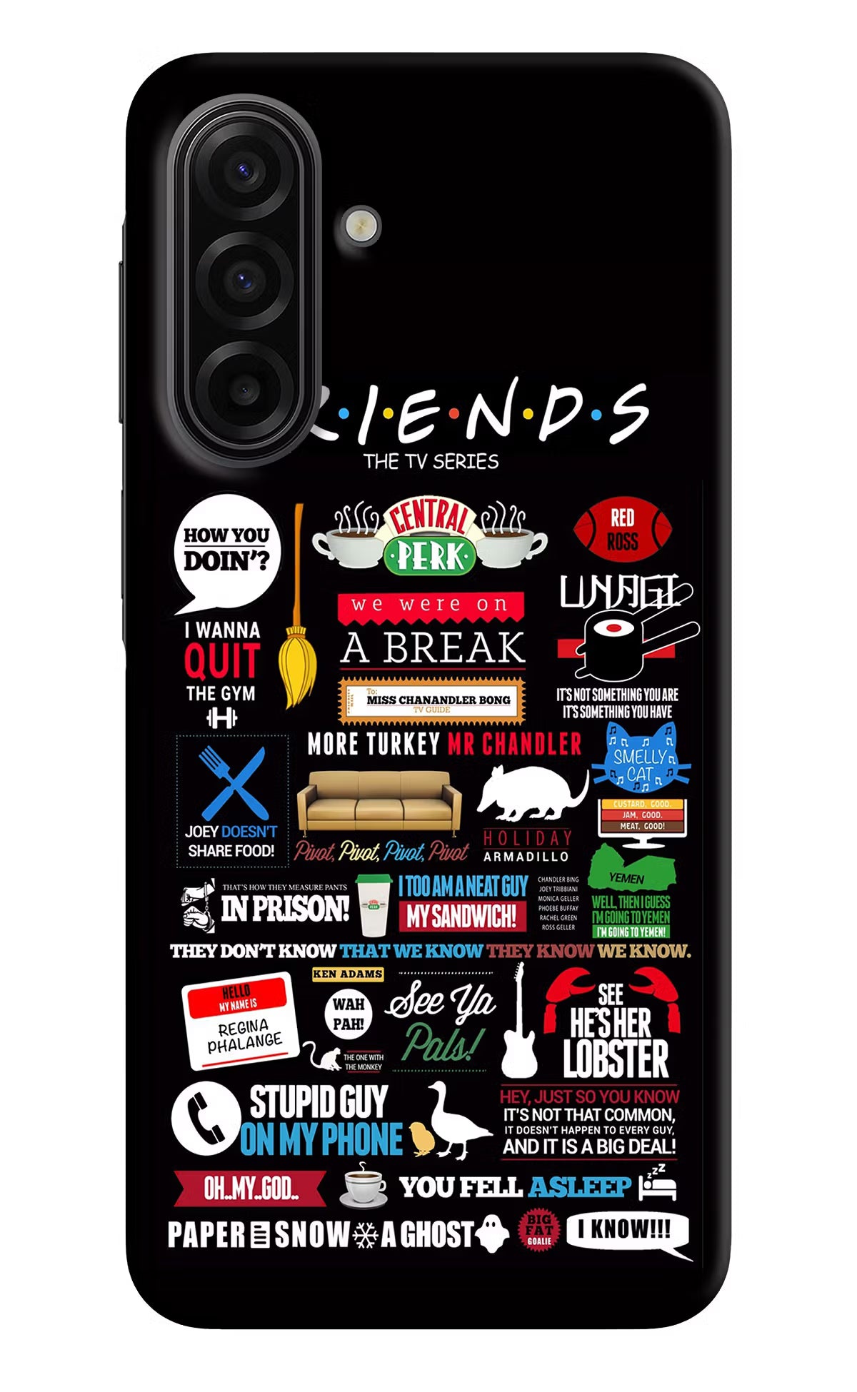 FRIENDS Samsung F17 5G Hard Case Back Cover by Casekaro