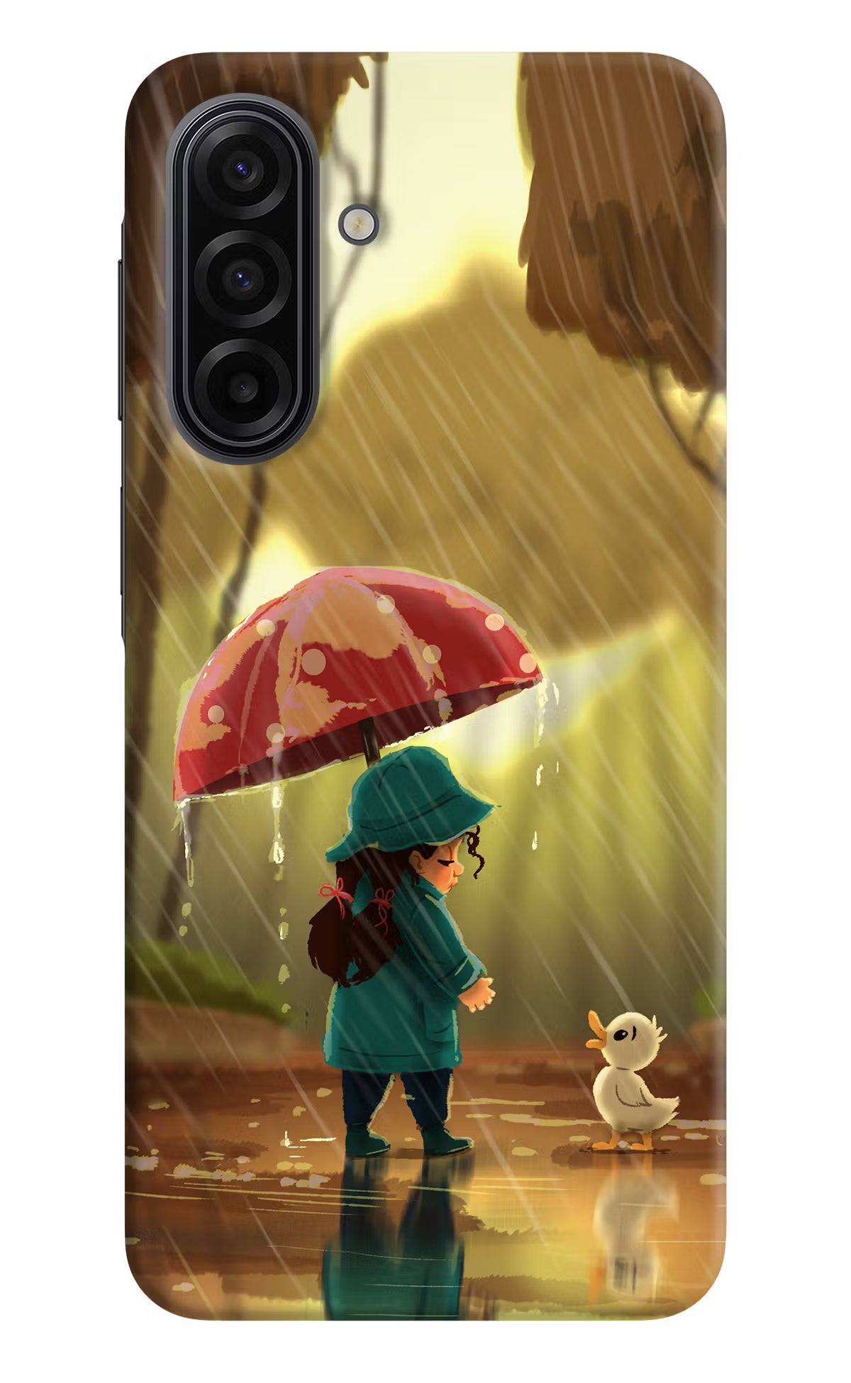 Rainy Day Samsung F17 5G Hard Case Back Cover by Casekaro