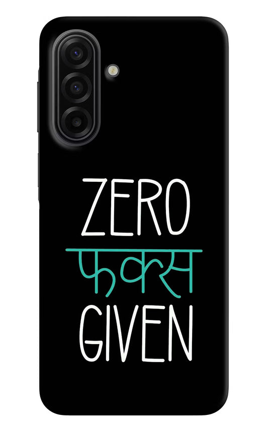 Zero Fucks Given Samsung F17 5G Hard Case Back Cover by Casekaro
