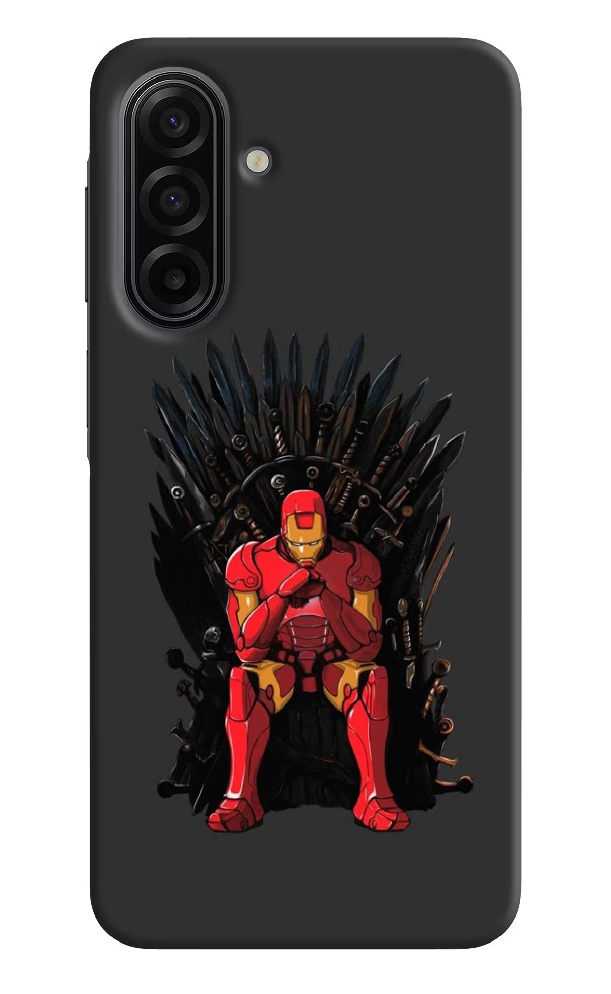 Ironman Throne Samsung F17 5G Hard Case Back Cover by Casekaro
