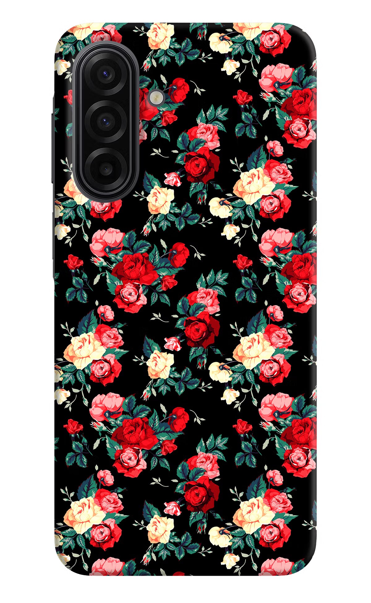 Rose Pattern Samsung F17 5G Hard Case Back Cover by Casekaro