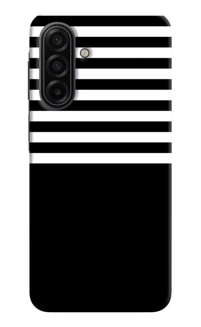Black and White Print Samsung F17 5G Hard Case Back Cover by Casekaro