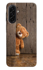 Teddy Wooden Samsung F17 5G Hard Case Back Cover by Casekaro