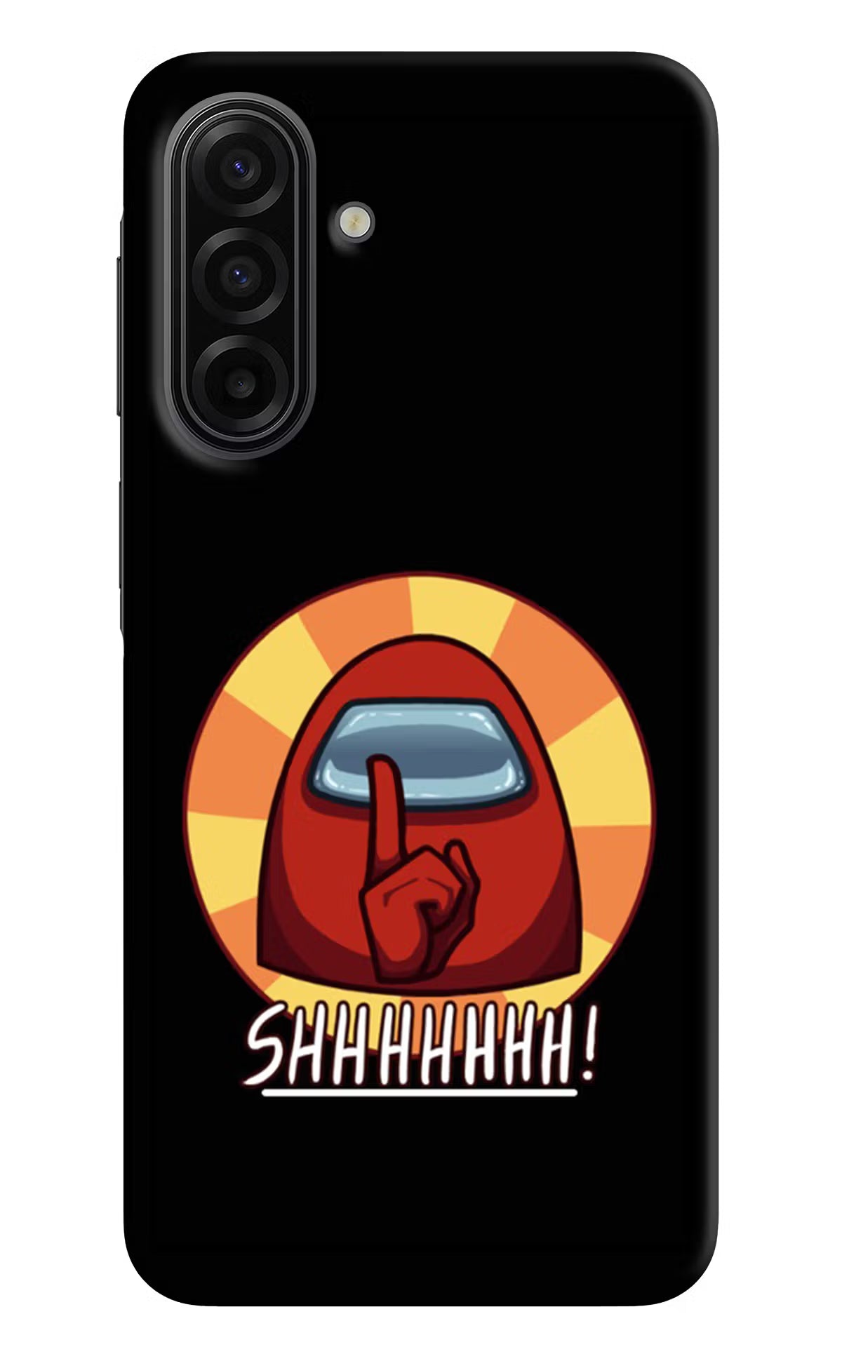Among Us Shhh! Samsung F17 5G Hard Case Back Cover by Casekaro