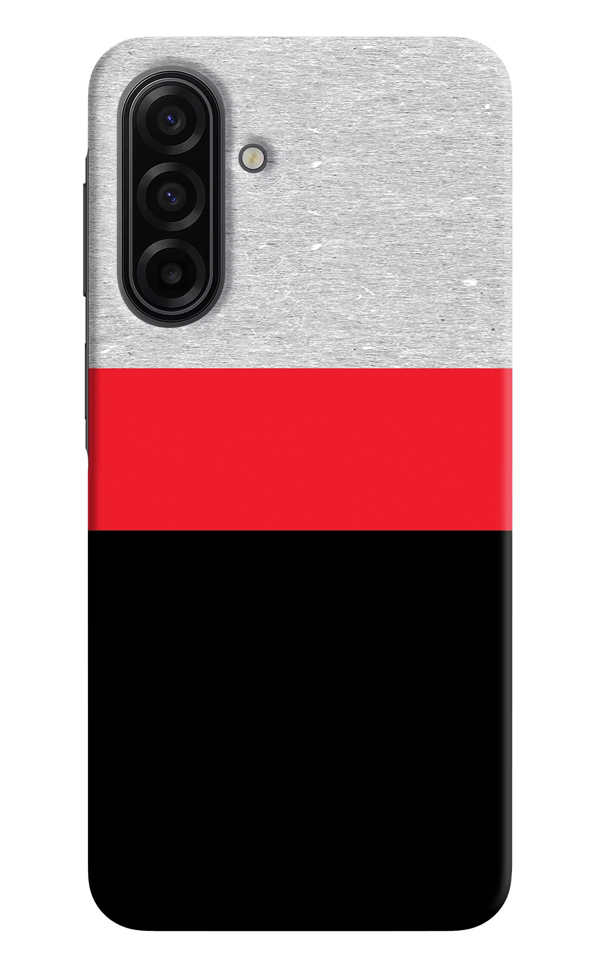 Tri Color Pattern Samsung F17 5G Hard Case Back Cover by Casekaro