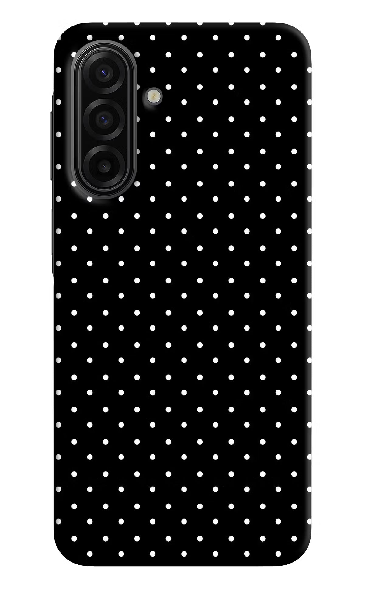 White Dots Samsung F17 5G Hard Case Back Cover by Casekaro