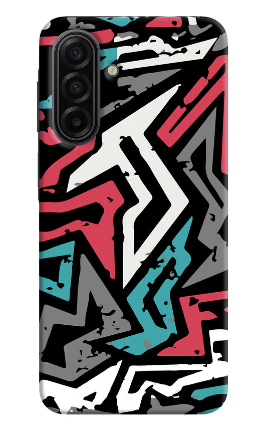Geometric Graffiti Samsung F17 5G Hard Case Back Cover by Casekaro