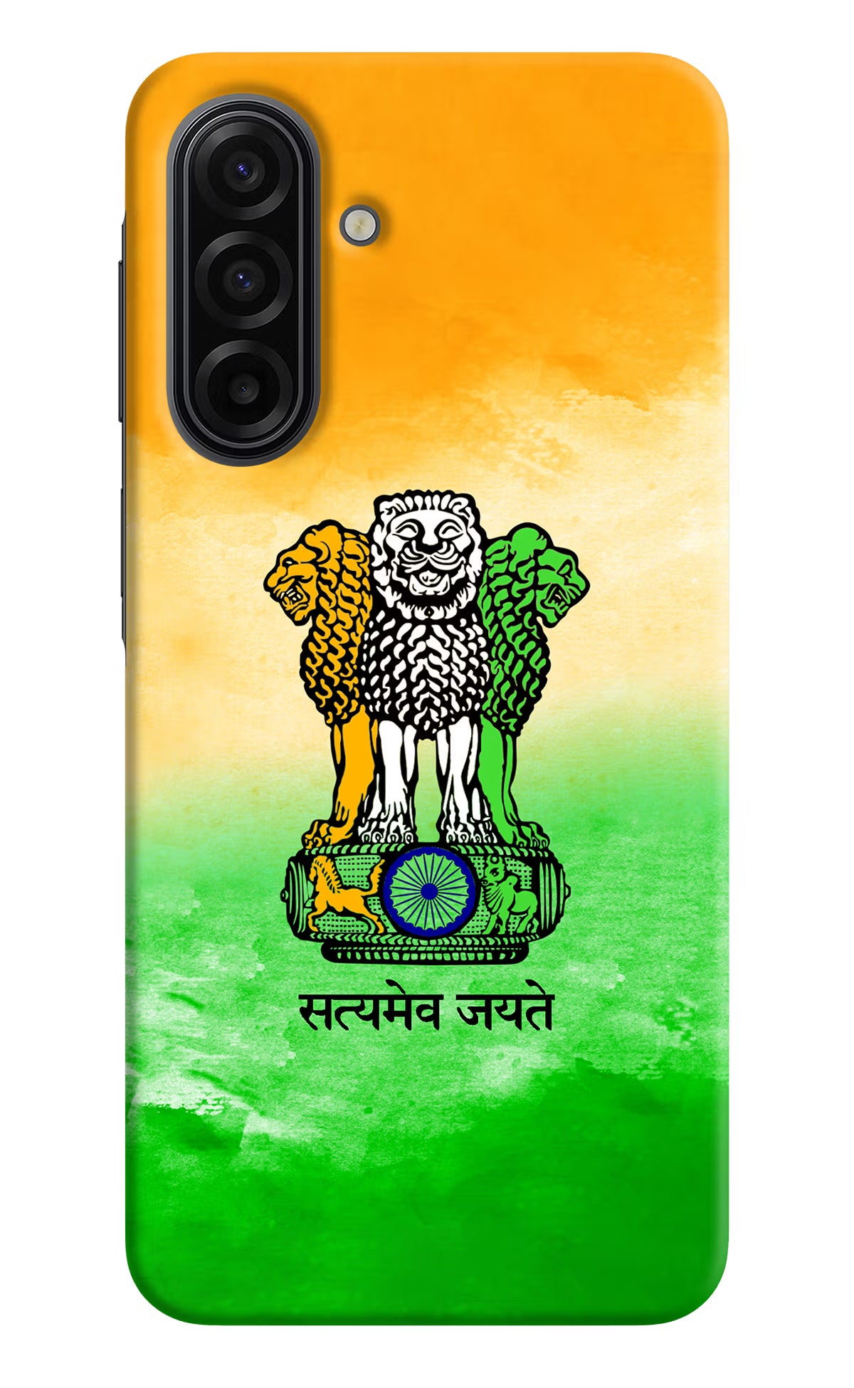 Satyamev Jayate Flag Samsung F17 5G Hard Case Back Cover by Casekaro