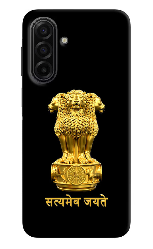 Satyamev Jayate Golden Samsung F17 5G Hard Case Back Cover by Casekaro