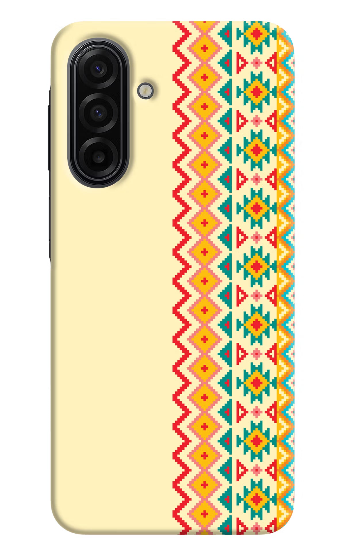 Ethnic Seamless Samsung F17 5G Hard Case Back Cover by Casekaro