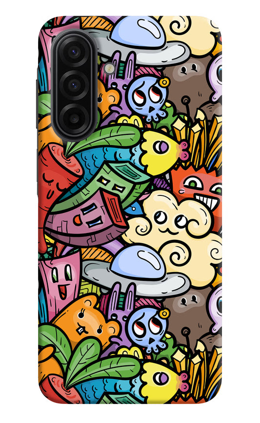 Veggie Doodle Samsung F17 5G Hard Case Back Cover by Casekaro