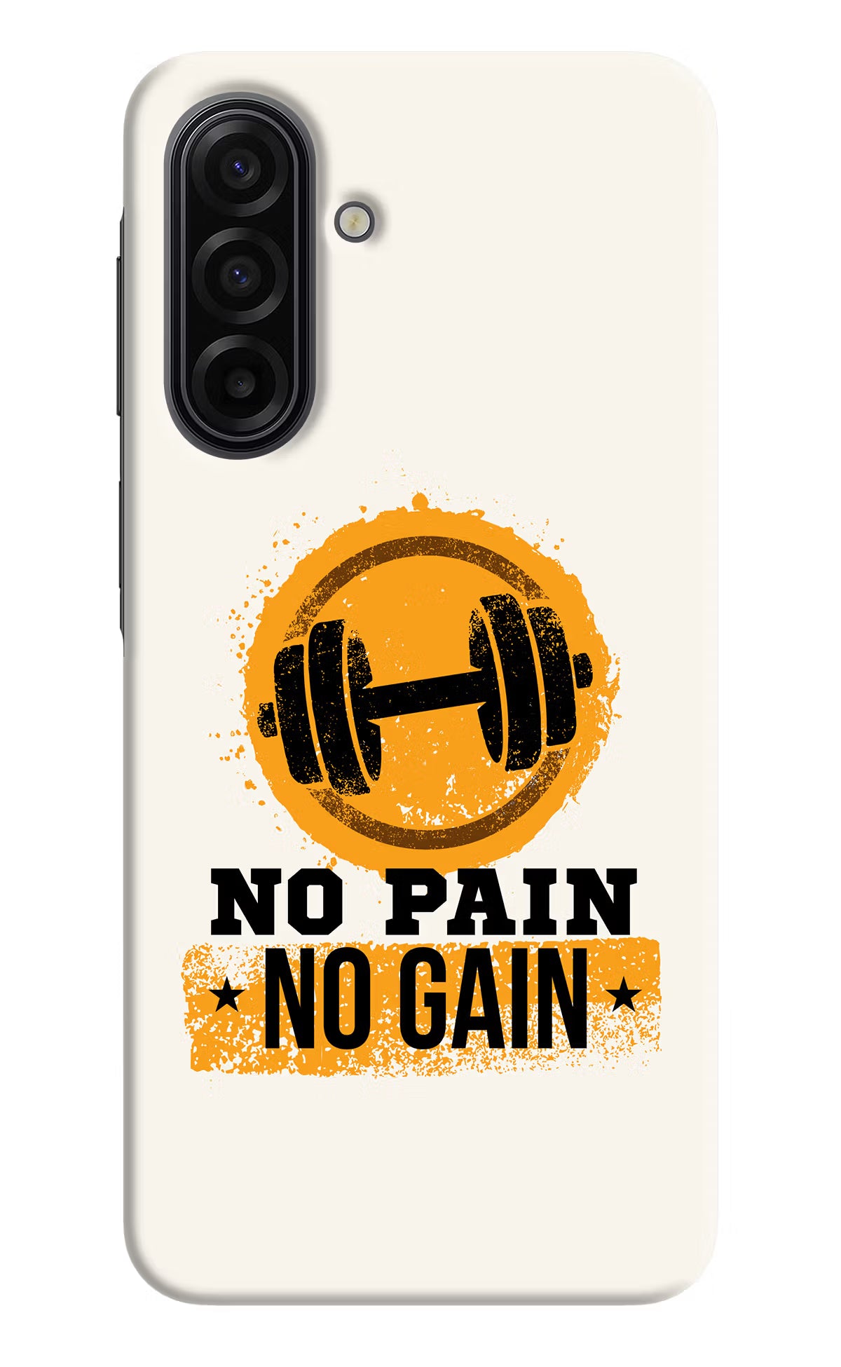 No Pain No Gain Samsung F17 5G Hard Case Back Cover by Casekaro