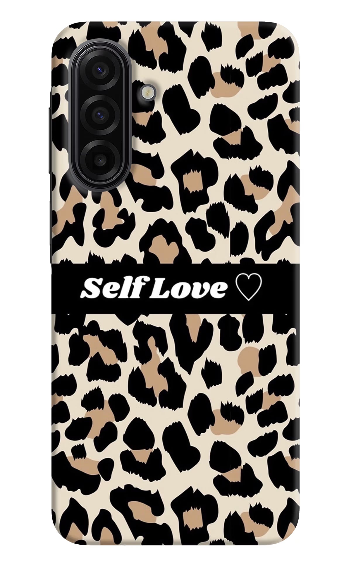 Leopard Print Self Love Samsung F17 5G Hard Case Back Cover by Casekaro