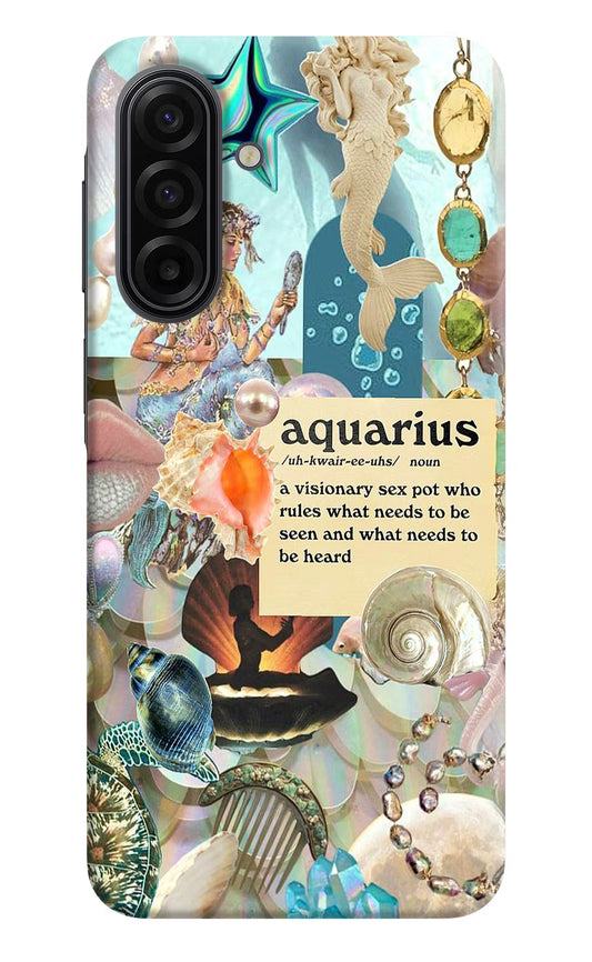 Aquarius Zodiac Samsung F17 5G Hard Case Back Cover by Casekaro