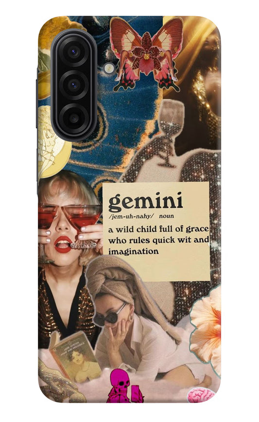 Gemini Zodiac Samsung F17 5G Hard Case Back Cover by Casekaro
