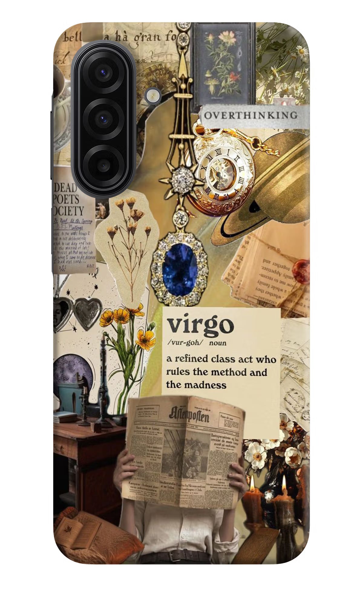 Virgo Zodiac Samsung F17 5G Hard Case Back Cover by Casekaro
