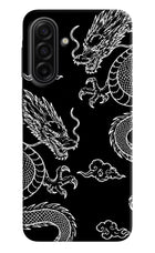 Twin Dragons Samsung F17 5G Hard Case Back Cover by Casekaro