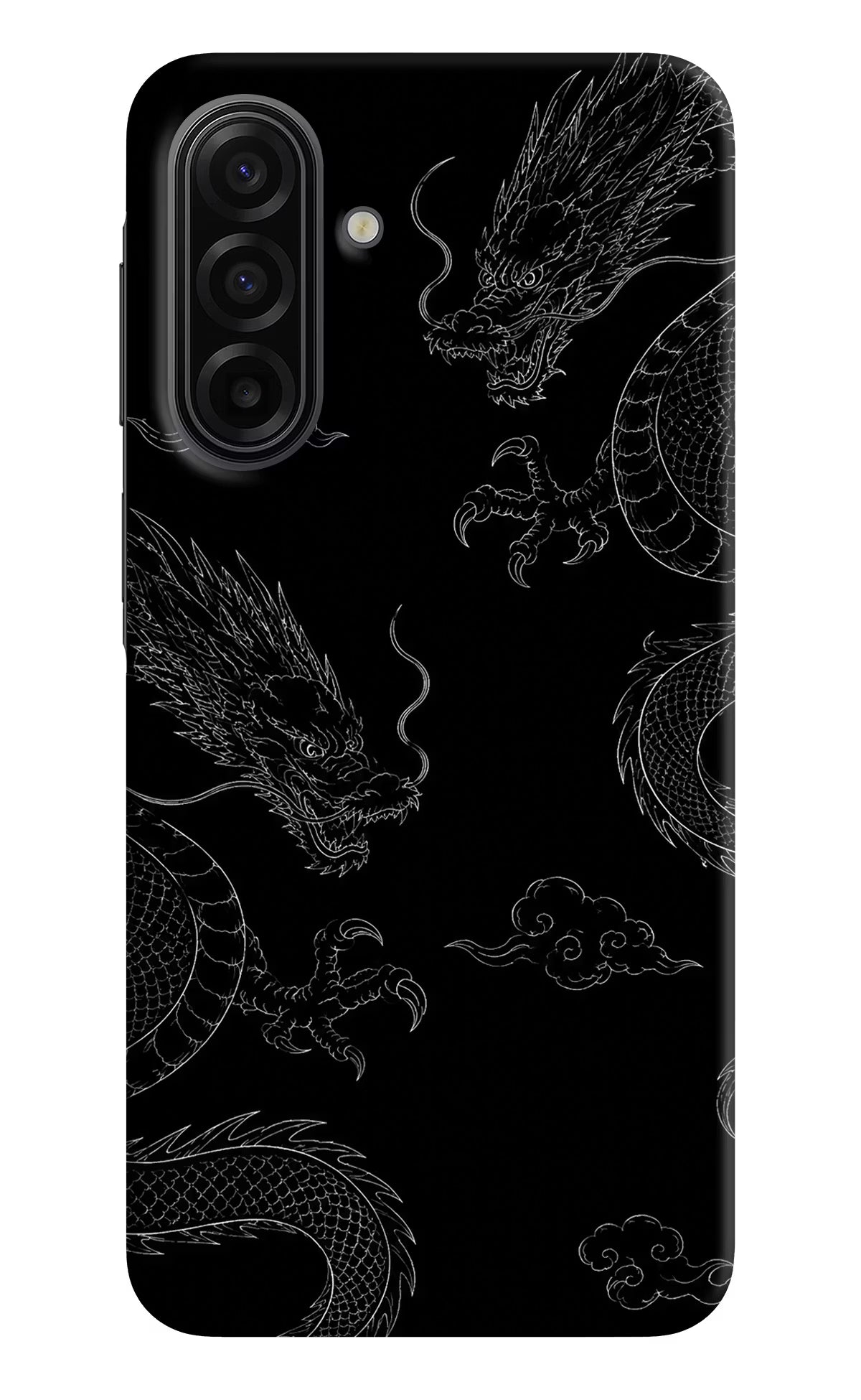 Twin Dragons Samsung F17 5G Hard Case Back Cover by Casekaro