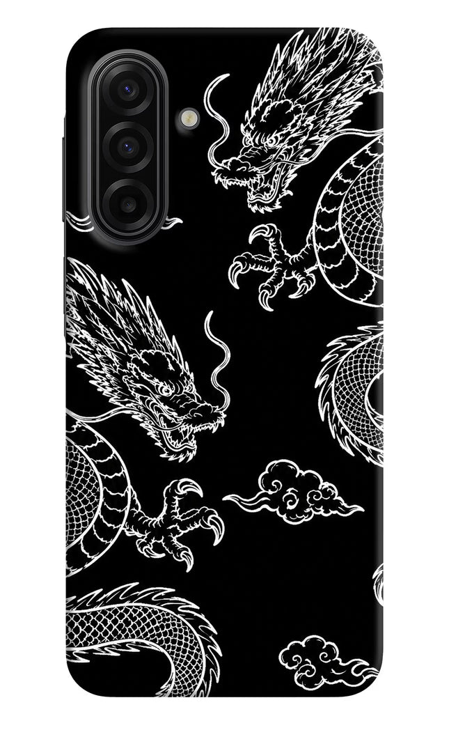 Twin Dragons Samsung F17 5G Hard Case Back Cover by Casekaro