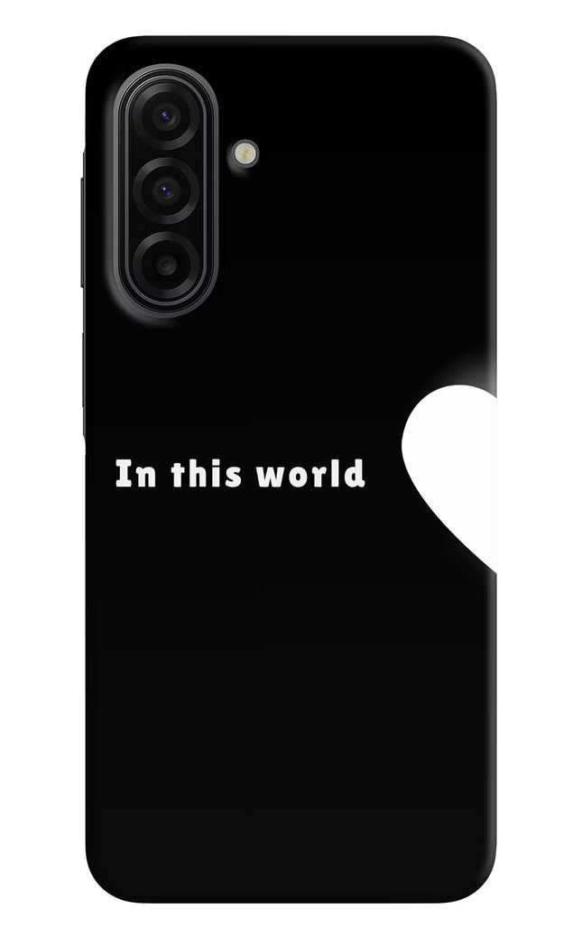This World Samsung F17 5G Hard Case Back Cover by Casekaro