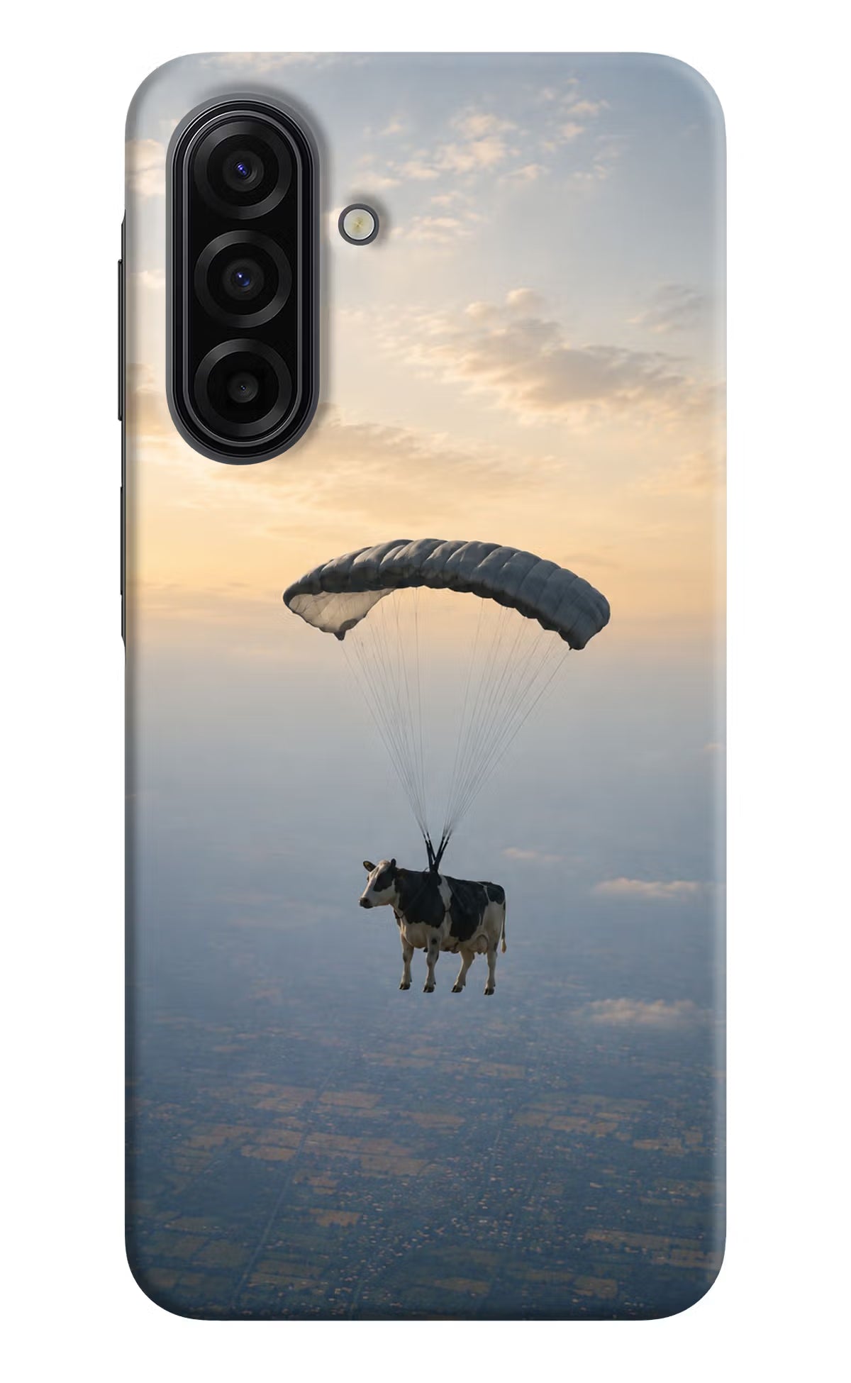 Skydiving Cow Samsung F17 5G Back Cover