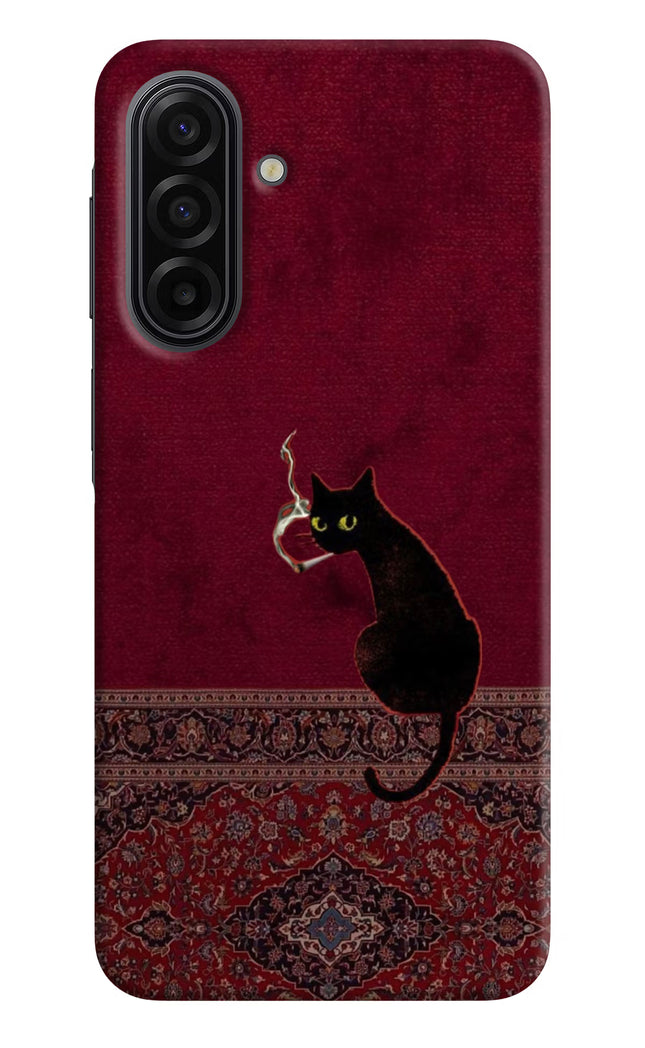 Midnight Cat Samsung F17 5G Hard Case Back Cover by Casekaro