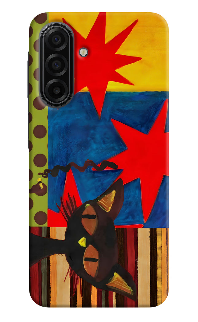 Pop Cat Samsung F17 5G Hard Case Back Cover by Casekaro