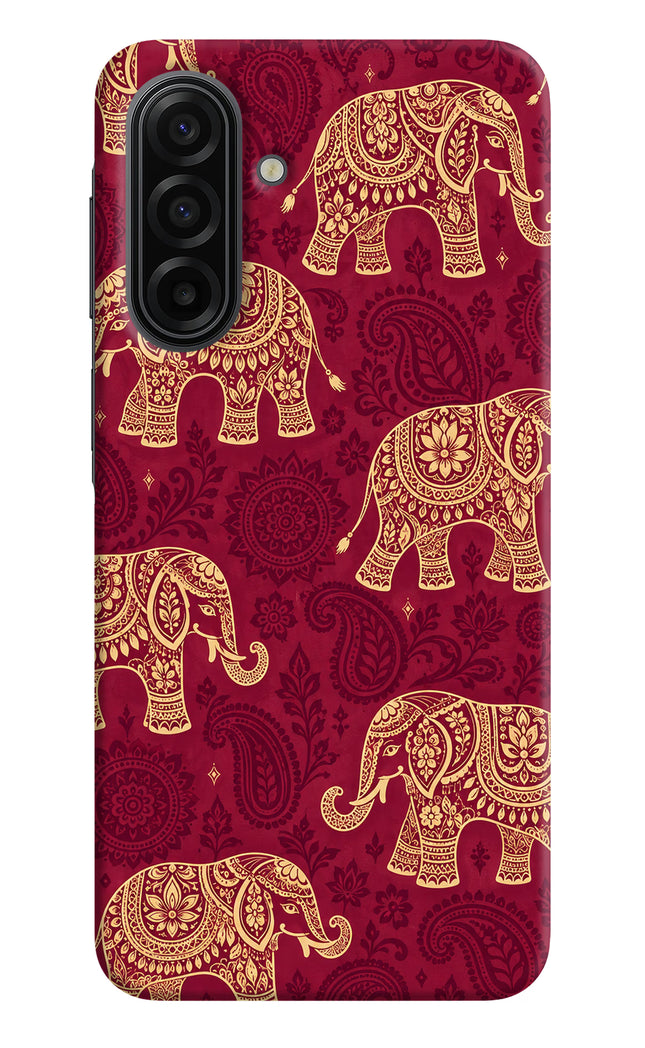 Maroon Elephant Samsung F17 5G Hard Case Back Cover by Casekaro