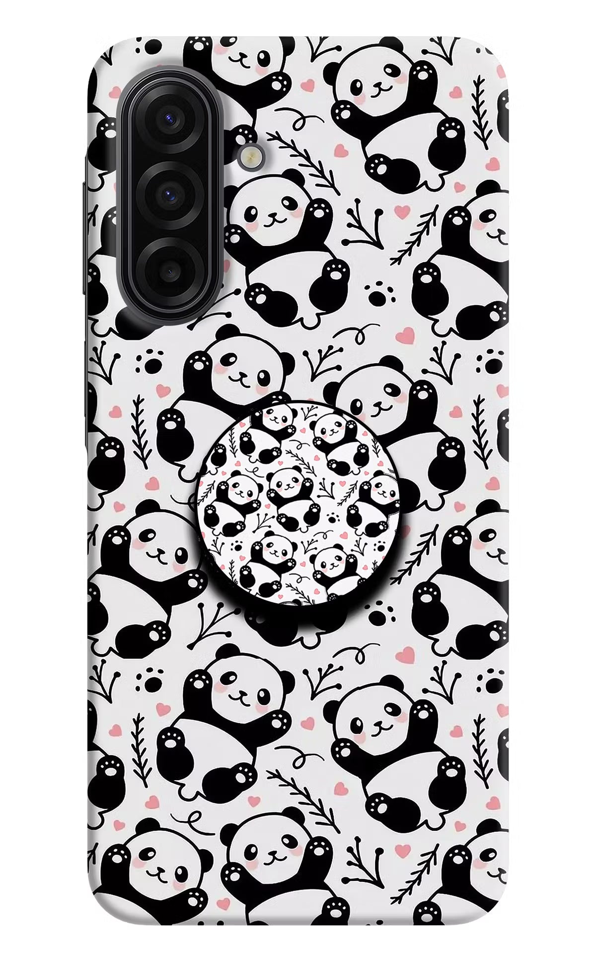 Cute Panda Samsung F17 5G Pop Case by Casekaro