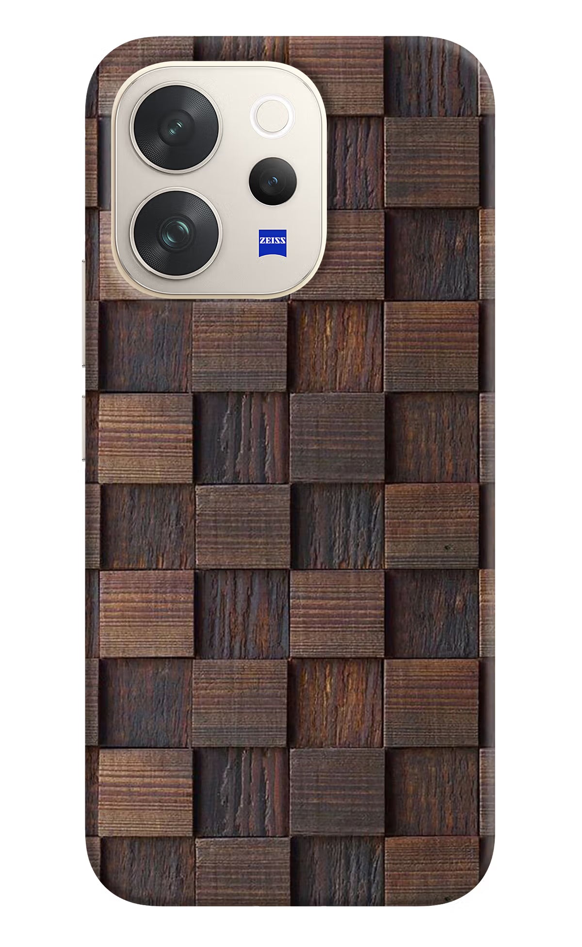 Wooden Cube Design Vivo V70 5G Hard Case Back Cover by Casekaro