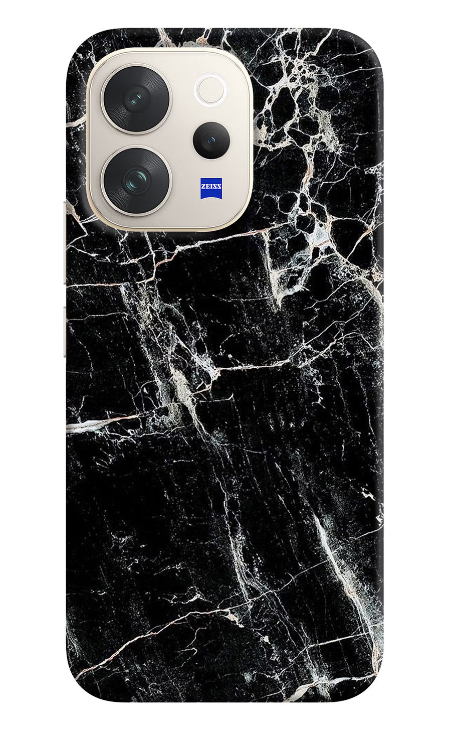 Black Marble Texture Vivo V70 5G Back Cover, Hard case