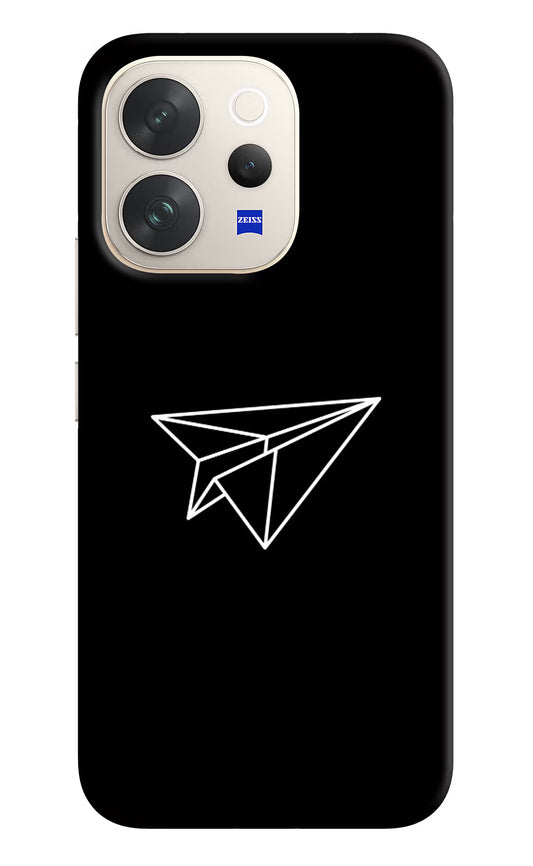 Paper Plane White Vivo V70 5G Hard Case Back Cover by Casekaro
